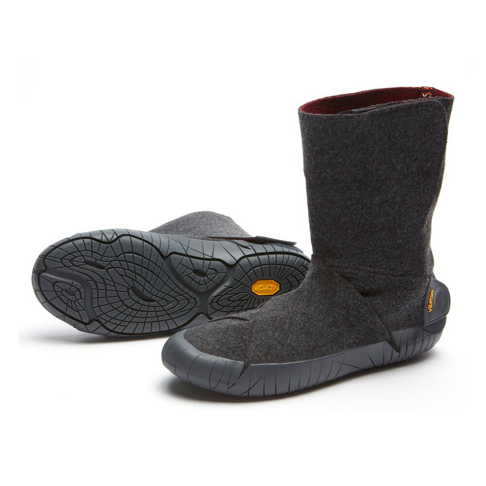 Botas Mujer Grises - Furoshiki Russian Felt Mid - EUXCWK-746